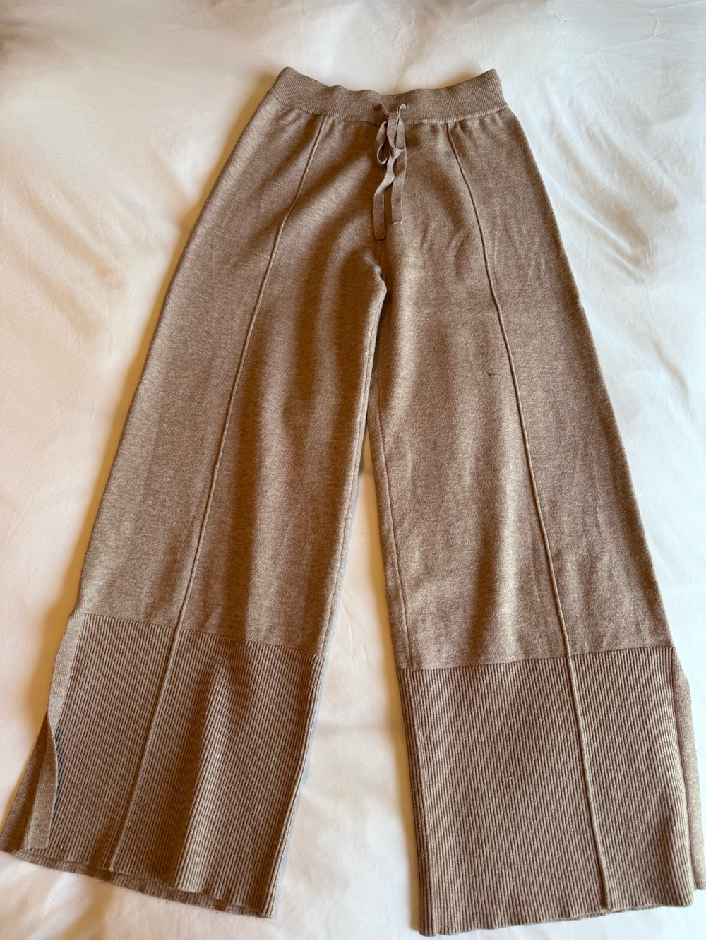 Cozy Knit Sweatpants in Camel